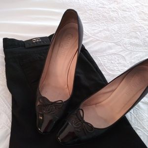 Chanel blk heels